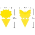 thumbnail image 2 of Paquete de 12 trampas adhesivas para moscas de la fruta y mosquitos, aptas para interiores y exteriores, protegen las plantas, no tóxicas e inodoras., 2 of 5