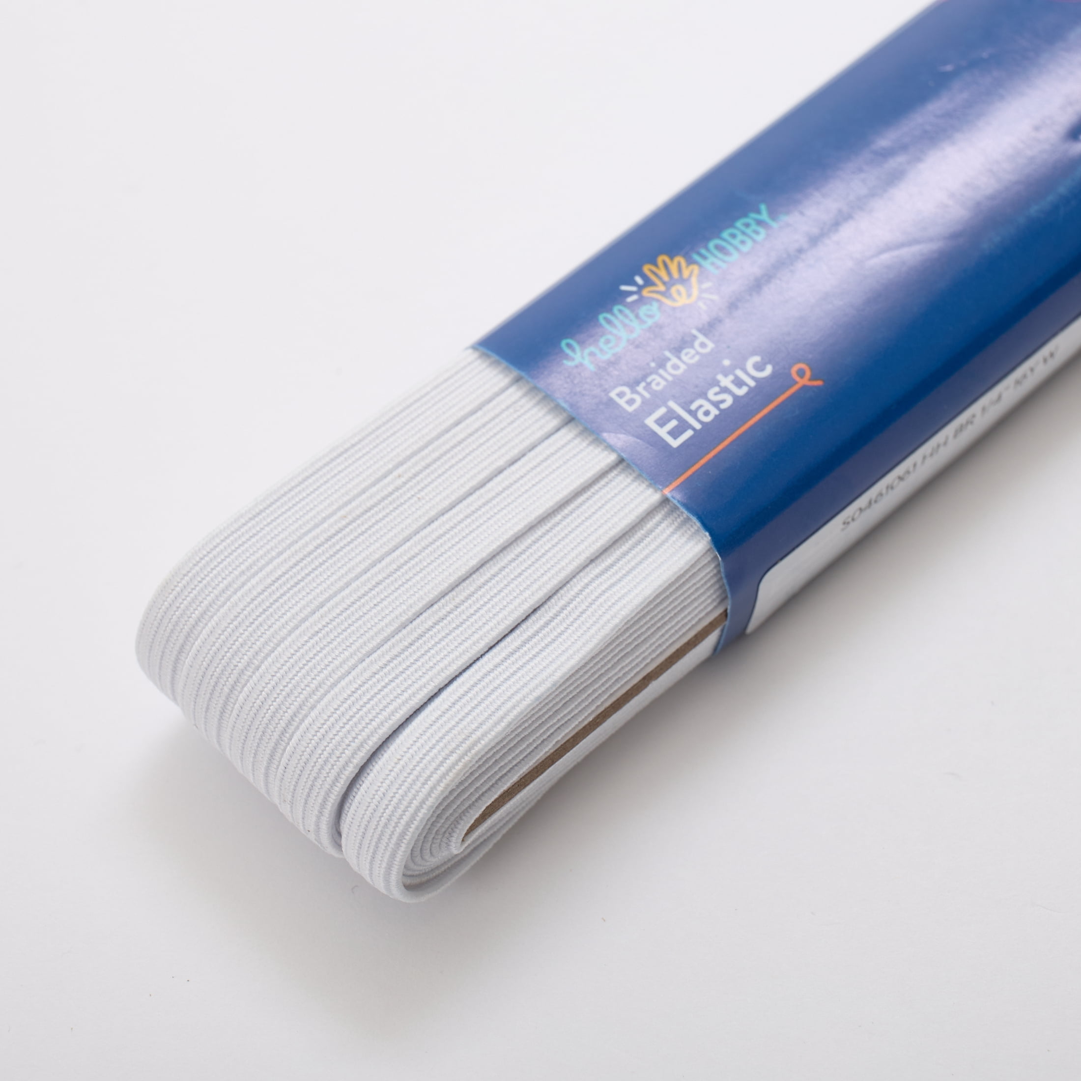 (2 pack) Hello Hobby White Sewing & Craft Elastic 1/4 Inch Wide 16 Yards