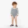 thumbnail image 5 of Clementine Baby Onesies Heather Long Sleeve Bodysuits Infant Romper Jumpsuits, 18 Months, 5 of 7