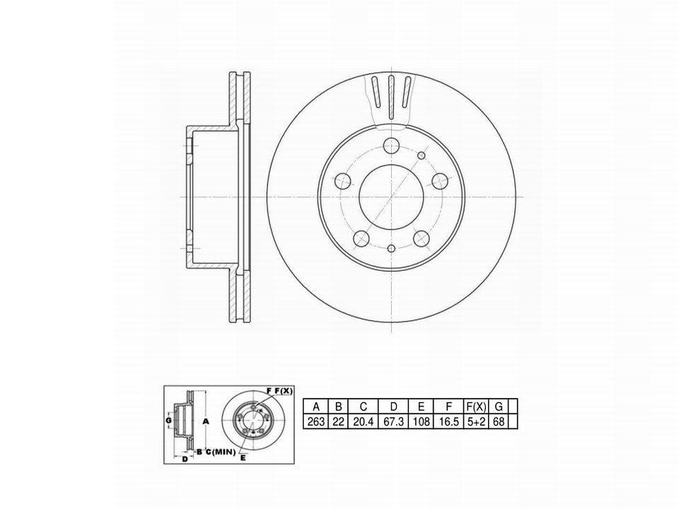 Winstop Brake Rotor, Front WS232766, Volvo 240 1993-1990
