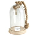 thumbnail image 1 of Clear Glass Dome Display with Rope Handle, 11-Inch, 1 of 1