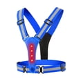 thumbnail image 3 of Chaleco reflectante LED de 360  degree Chalecos iluminados Alta visibilidad para hombres Mujeres Jogging azul shamjiam Chaleco reflectante para correr, 3 of 8