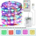 thumbnail image 3 of Gostoto 9.9-66FT 50-200LEDs Smart RGBW Colorful LED Fairy String Light,12 Lighting Modes Remote Control Copper Wire Lights for Home Party Christmas Decor, 3 of 7