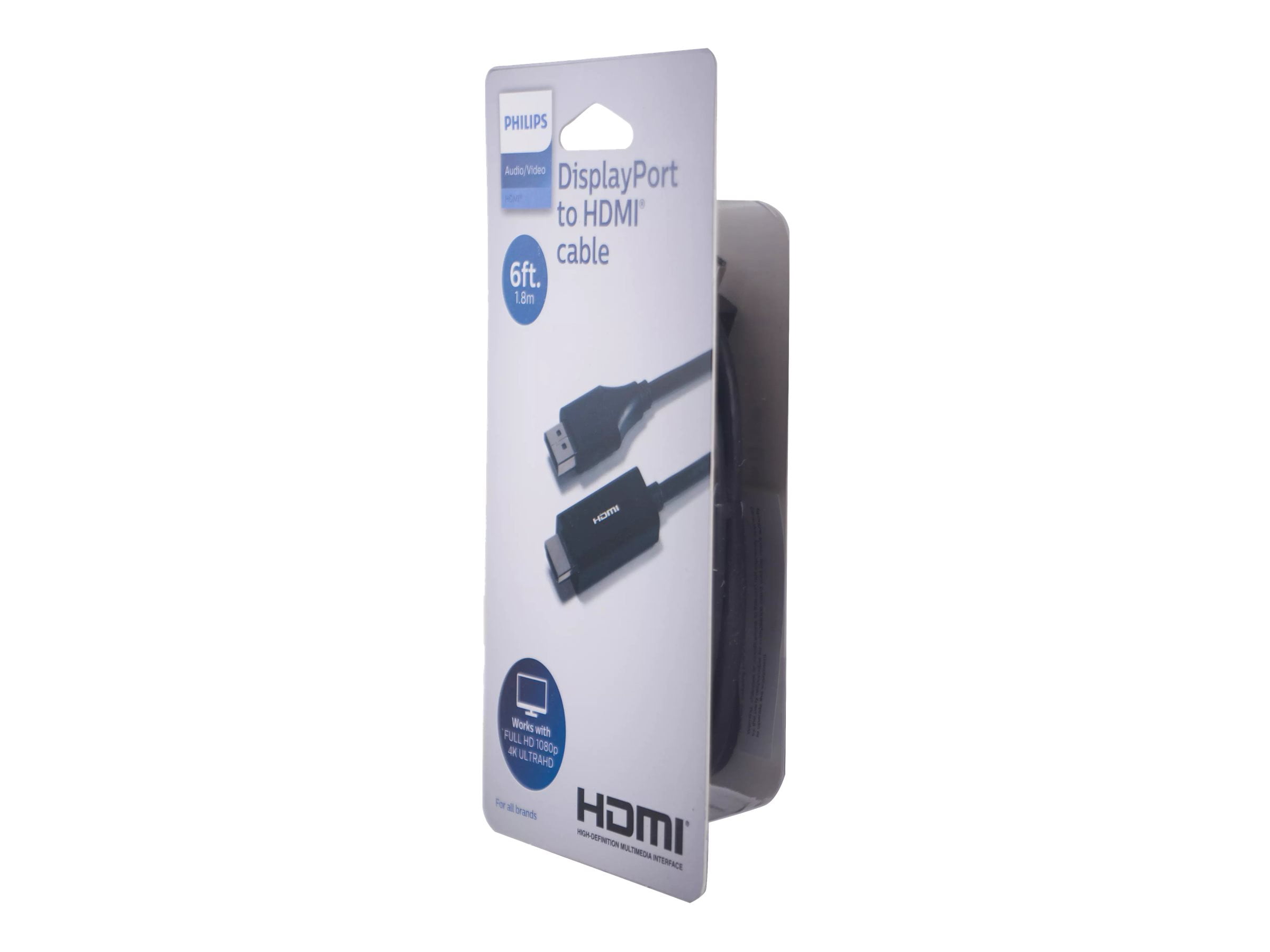 Philips 6' Display Port to HDMI Cable - Black