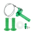 thumbnail image 1 of Empuñadura del Acelerador de 22mm Unique Bargains con 1 cable de acelerador blanco de 120cm, 1 par de fundas de manillar verdes y accesorios de tornillo de aleación de aluminio y goma para motocicleta, 1 of 6
