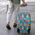 thumbnail image 3 of Basset Hound Dog and Flower-1 Luggage Cover Fashion Suitcase Cover Baggage Covers Fit 25-28 Inch Luggage (Go Travel), 3 of 5