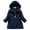 A-Navy, variant on Warm Jacket for Girl Winter Coats Heavyweight Hooded Puffer Jacket Kid Parka Snow Outwear Solid Color Child Padded Jackets B-Red 4-5 T