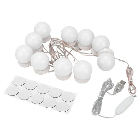 

Enhance Your Makeup Routine with Stunning Set of 10 Adjustable Vanity Mirror Lights - Transform Your Bathroom Dressing Room or Vanity Area with Bright LED Lights in Three Color Temperat