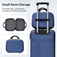 thumbnail image 4 of Luggage 4 Piece Set with Spinner Wheels, Hardshell Lightweight Suitcase with TSA Lock,Checked Luggage,Dark Blue(12/20/24/28in), 4 of 15