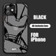 thumbnail image 1 of Funda de teléfono de Marvel Spiderman Avengers para Apple iPhone 14 13 12 11 XS Mini Pro Max 8 7 6S 6 XR X Plus, cubierta translúcida esmerilada Fivean unisex, 1 of 2