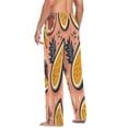 thumbnail image 6 of Fruits and Leaves Men's Lightweight Pajama Bottoms Stretch Elastic Waist Side Pockets Spring Fall, 6 of 7