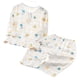 thumbnail image 2 of Conjuntos de blusas y camisas de cuello redondo y manga corta para niños de verano, ropa de casa estampada de manga corta para niños y niñas., 2 of 5
