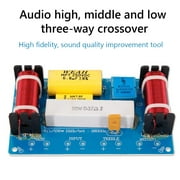 Mymisisa WEAH-338 Speaker 3 Way Audio Frequency Divider Bass Loudspeaker Crossover Filter