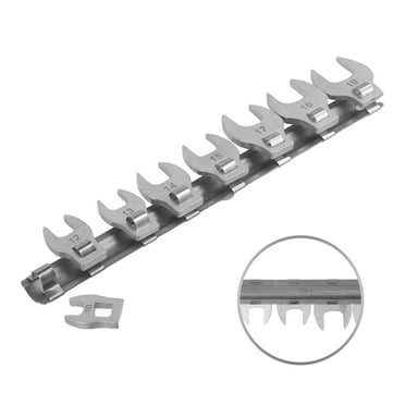 8Pc 3/8 Inch Drive Crowfoot Wrench 10 To 19Mm Metric Foot Open End Spanner