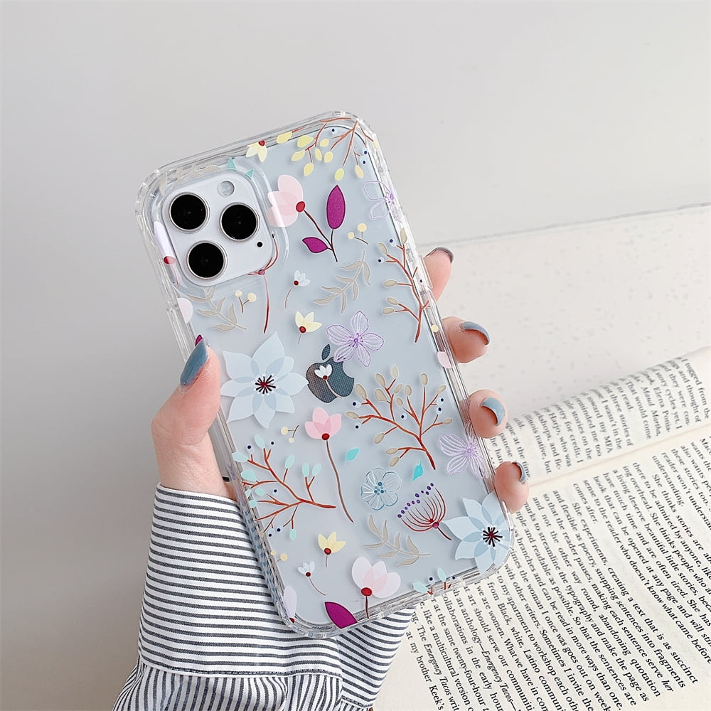 For Iphone Xr Case 6 1 Inch Flexible Soft Slim Fit Full Around Protective Floral Phone Shell Cover For Girls Women Ladies Case For Iphone 13 Pro Max 12 Pro Max 11 Pro Max X Xr Xs Max 7 8