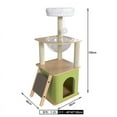 thumbnail image 2 of golytefs Green Cat Tree Cat Climbing Frame Multi-layer Cats Towers for Indoor Cats, 2 of 9