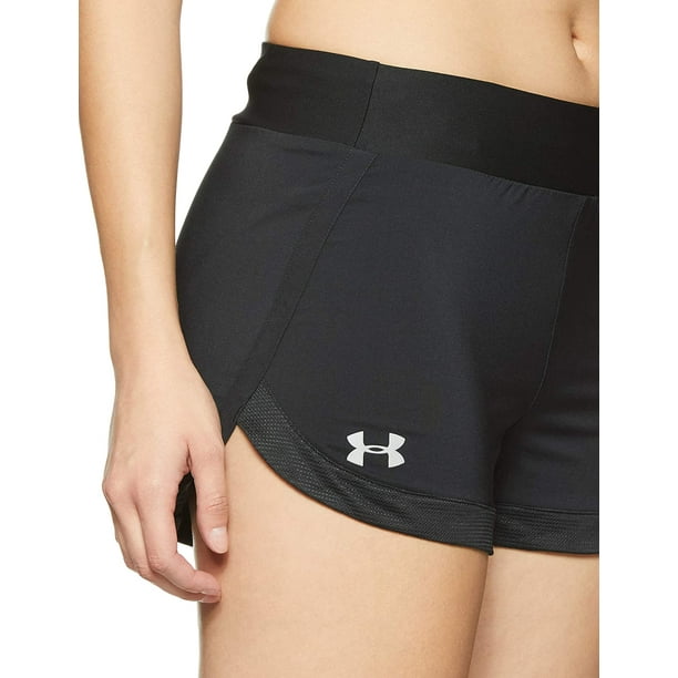 Under Armour Women's Speedpocket Shorts, Black /Reflective, X
