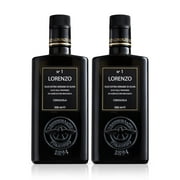 Lorenzo #1 Organic Extra Olive Oil PDO Valli Trapanesi, Fruity, Cold Extracted Authentic Sicilian Olive Oil, Harvest Imported Olive Oil From Italy 16.9 Oz - Pack Of 2