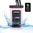 thumbnail image 2 of Body Glove Tidal Waterproof Floating Phone Pouch - Pink/Clear, 2 of 8