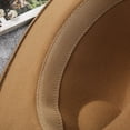 thumbnail image 6 of Fedora Hats for Women Belt Buckle Band Felt Soft Wide Brim Panama Hat Adjustable Fall Winter, 6 of 7