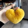 thumbnail image 4 of Elainilye Faux Fur Plush Heart Shape Keychain Pendant, Soft Fluffy Key Ring Book Bag Charm, Cute Bag Accessory for Backpacks, Purses, Luggage Decor, School Supplies, Daily Use, 4 of 6