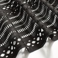 thumbnail image 2 of Lattice Embroidered Eyelet Fabric - Black Geometric Polyester 41/42" By The Yard, 2 of 3