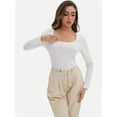 thumbnail image 5 of Long Sleeve Shirts for Women Scoop Neck Baselayer Casual Tops for Lady, 5 of 6