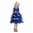thumbnail image 3 of Mercatoo Toddler Girl Dresses 4t 𝐏𝐚rty Toddler Girls Sleeveless Christmas Paillette Tulle Princess First Birthday Dress Girl, 3 of 9