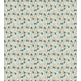 thumbnail image 3 of Ambesonne Floral Duvet Cover Sets, Charming Flowers Butterflies, 2-King, Eggshell Dark Seafoam, 3 of 3