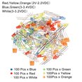thumbnail image 3 of Unique Bargains 3mm Cylinder Head LED Light Emitting Diode Bulbs Set 6 Colors 600 Pack, 3 of 5
