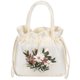 thumbnail image 1 of Lady Handbag Elegant Floral Drawstring Evening Bag Women Clutch Purse Small Bucket Handbag With Handle For Tea Parties Weddings, 1 of 4