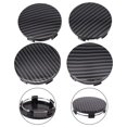thumbnail image 4 of Carbon Fiber Finish Wheel Center Cap Covers Set for Car Hubs Size 60mm, 4 of 10