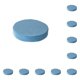 thumbnail image 2 of Monstrate Cojín de asiento de ventana Adrift - Comodidad de látex natural Fácil de limpiar Cojín de rodillas de adoración de Buda de moda Terciopelo azul) 10piezas, 2 of 3