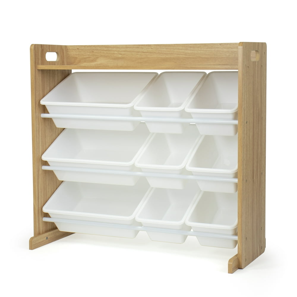 toy storage bins with shelf