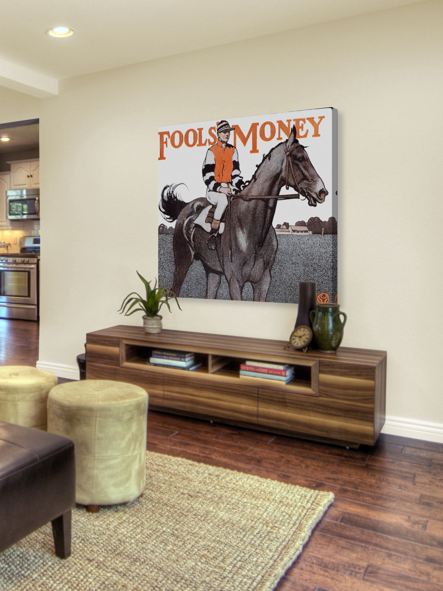 Marmont Hill Fools Money by Edward Penfield Painting Print on Canvas