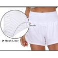 thumbnail image 3 of High Waisted Athletic Shorts for Women Quick Dry Workout Running Shorts with Mesh Liner Zipper Pockets, 3 of 5