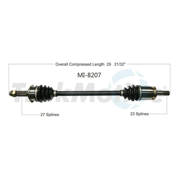 CV Axle Shaft Fits select: 2007-2010,2012-2013 MITSUBISHI OUTLANDER
