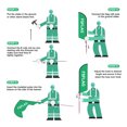 thumbnail image 5 of Kick Off The Dream 2026 Swooper Flags with Pole and Ground Spike, 8FT Tall Feather Advertising Banner for Sports Shops, Game Day Promotions Events, 5 of 8