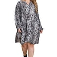 thumbnail image 4 of Women’s Plus Size Snakeskin Tiered Dress, 4 of 4