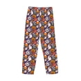 thumbnail image 3 of Lsque Pumpkin And Flying Bat1 Print Men's Pajama Pants, Lounge Pant - Comfortable Home Wear,Elastic Waistband, Stylish Design-Small, 3 of 9