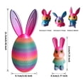 thumbnail image 5 of 3D Printed Easter Eggs with Bunny Inside,8.46 inch,Rabbit Egg Figurine Desktop Ornament, Unique Easter Gift Set, 5 of 7