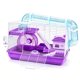 thumbnail image 2 of Jaula para hámster con para esconderse, comedero portátil con rueda de correr, hogar para animales pequeños, casa para hámsteres y cobayas. Púrpura, 2 of 7