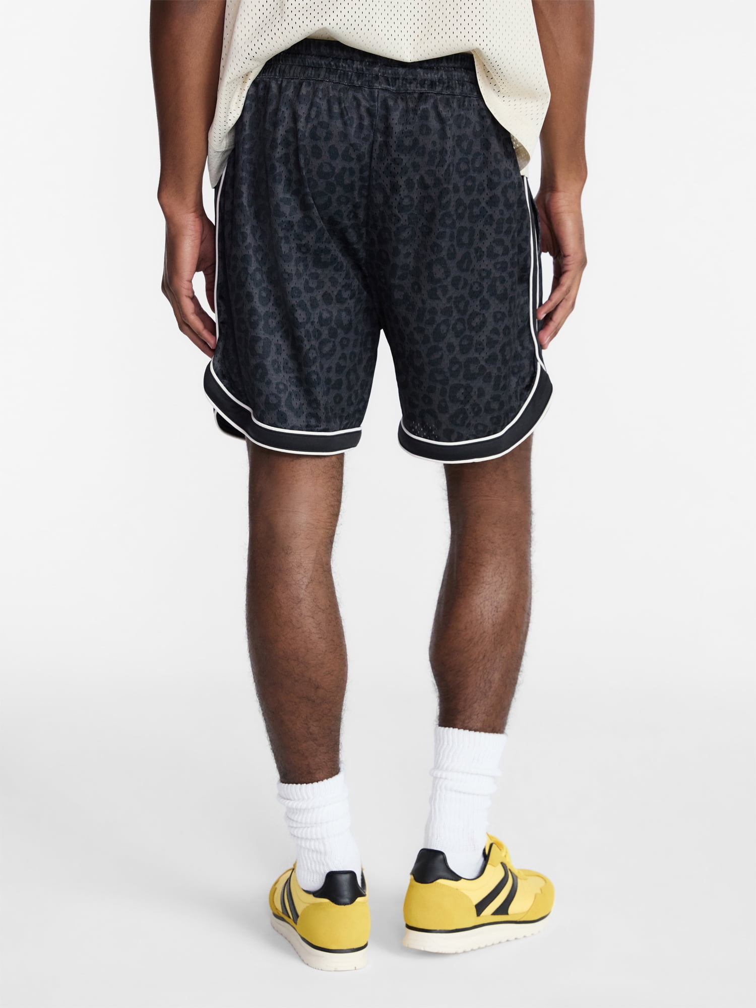 No Boundaries Solid and Printed Mesh Shorts, 5" Inseam, Men's XS-5XL