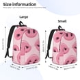 thumbnail image 4 of Balery Pig Nose Vintage Canvas Backpack for Men and Women - Large Capacity, Durable Travel Laptop Bag for School, Work, Hiking, and Outdoor Activities, 4 of 7