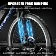 PostJoy Electric Mountain Bike 26 1500W Peak Motor, 65 Miles 28MPH Ebike, 480Wh Battery Electric Bicycle for Adults 7 Speed Electric Bicycles Front Fork Suspension