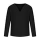 thumbnail image 4 of Blusas y camisas de manga larga con cuello en V para hombre, blusas casuales de moda, blusas lisas de manga larga con cuello en V, blusas transpirables para hombre, 4 of 6