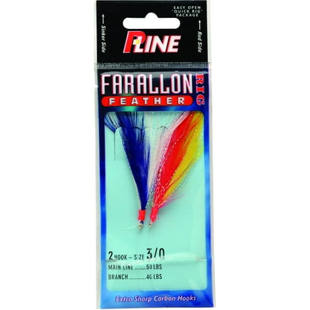 UPC: 0015789260644 | P-Line Farallon Feather Rig Fishing Terminal Tackle 5/0 2 Hooks Mix