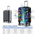 thumbnail image 4 of Logiee New York City Print Travel Luggage Cover,Suitcase Protector, Washable Elastic Suitcase Baggage Cover,Closure for Wheeled Suitcase Fit 18-32 Inch Luggage-Medium, 4 of 7