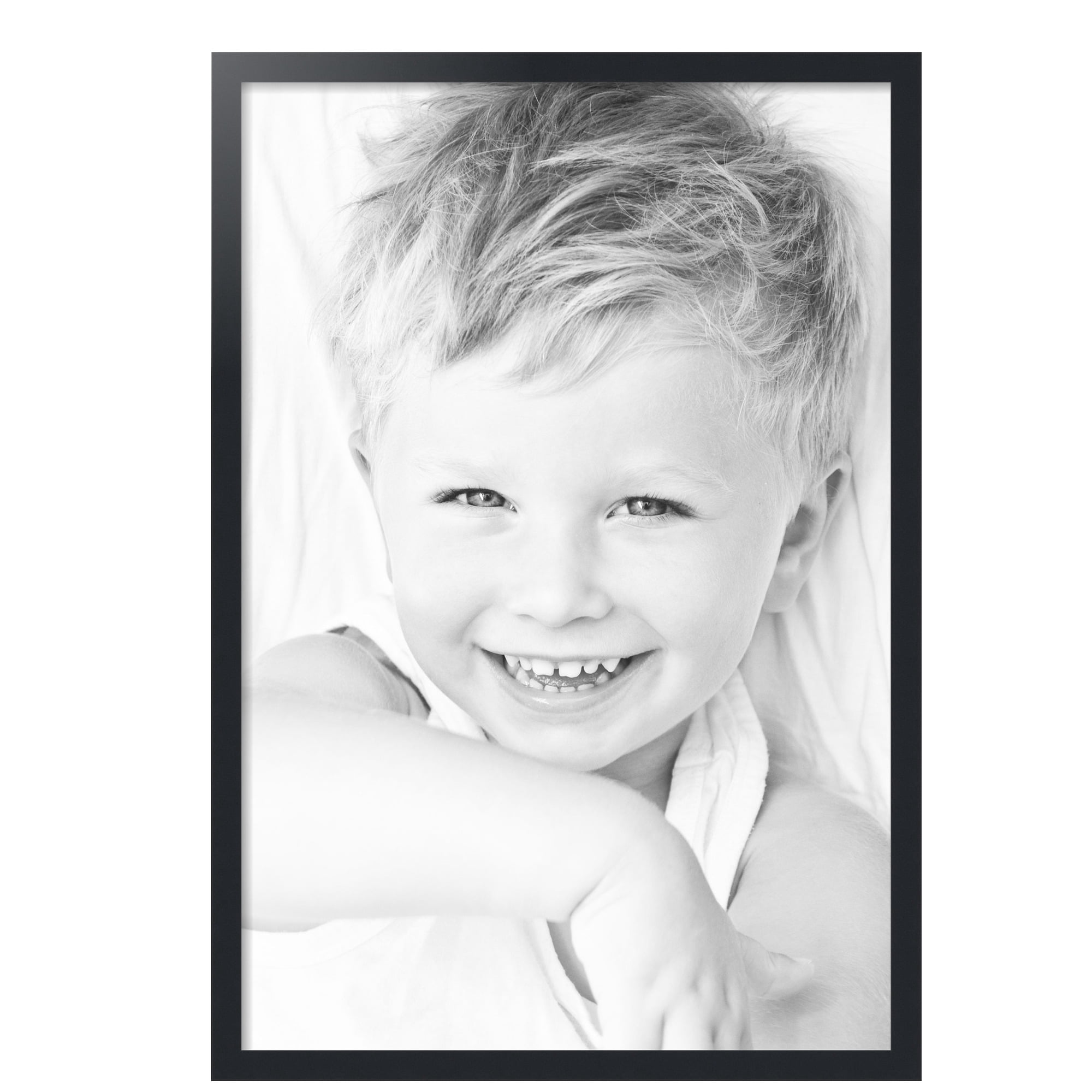 ArtToFrames 27x40 inch Black Picture Frame, Black MDF Poster Frame (3943)