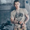 thumbnail image 2 of Ropa de motociclista, moda, top rock, ropa urbana, camisetas con músculos para hombres, hip hop, bordado, gráfico estético, 5xl, camisetas para hombre, 2 of 5